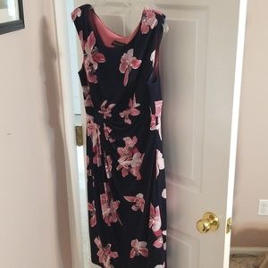 Connected apparel floral pattern dress